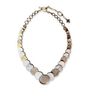 NWOT Akola Mother of Pearl and Gold-Tone Necklace